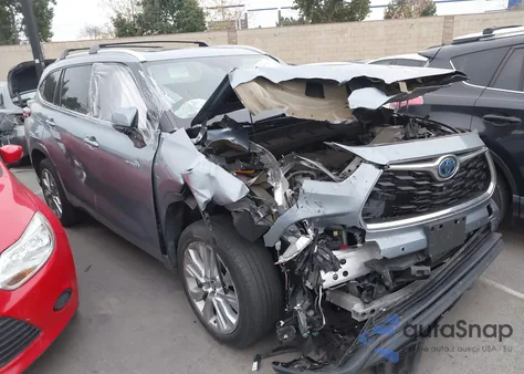 2020 Toyota Highlander Hybrid Limited из США, поврежденный, VIN 5TDYARAH3LS001458